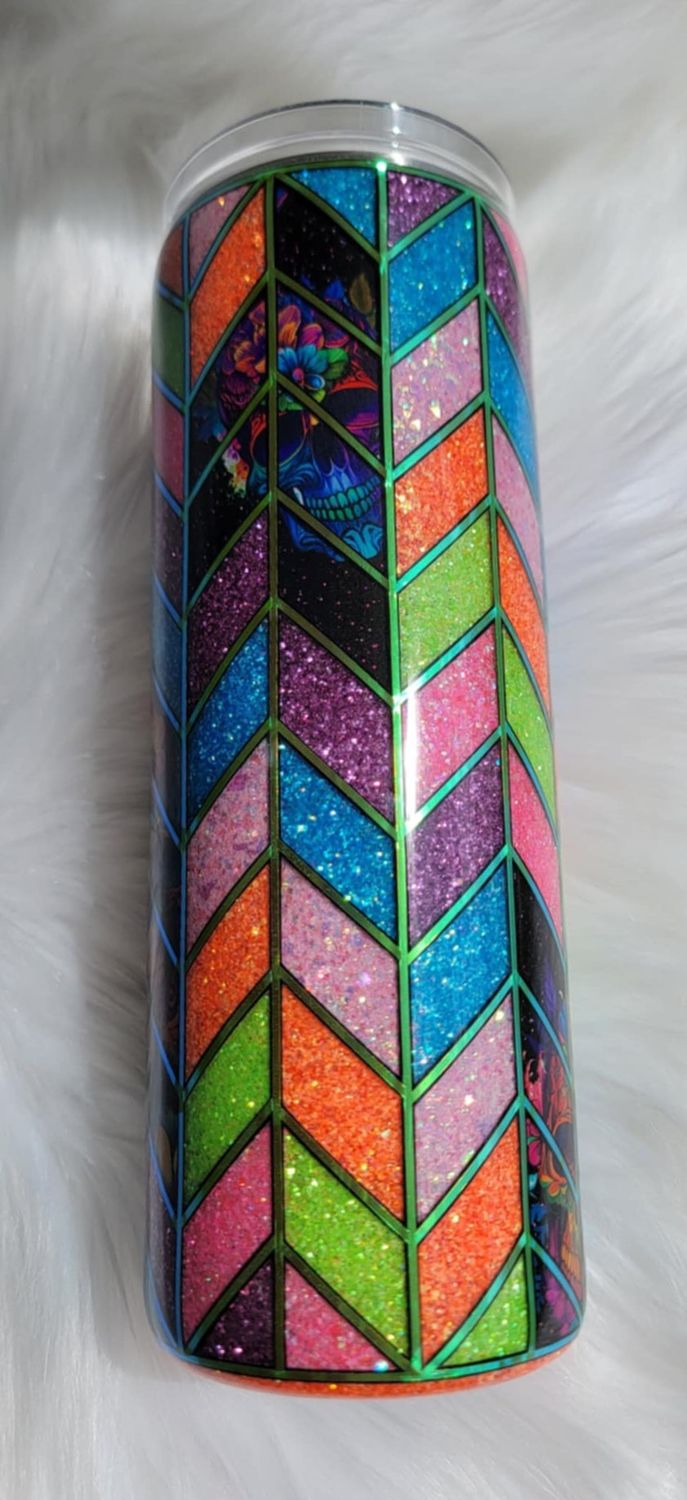 20oz Stained Glass Tangram