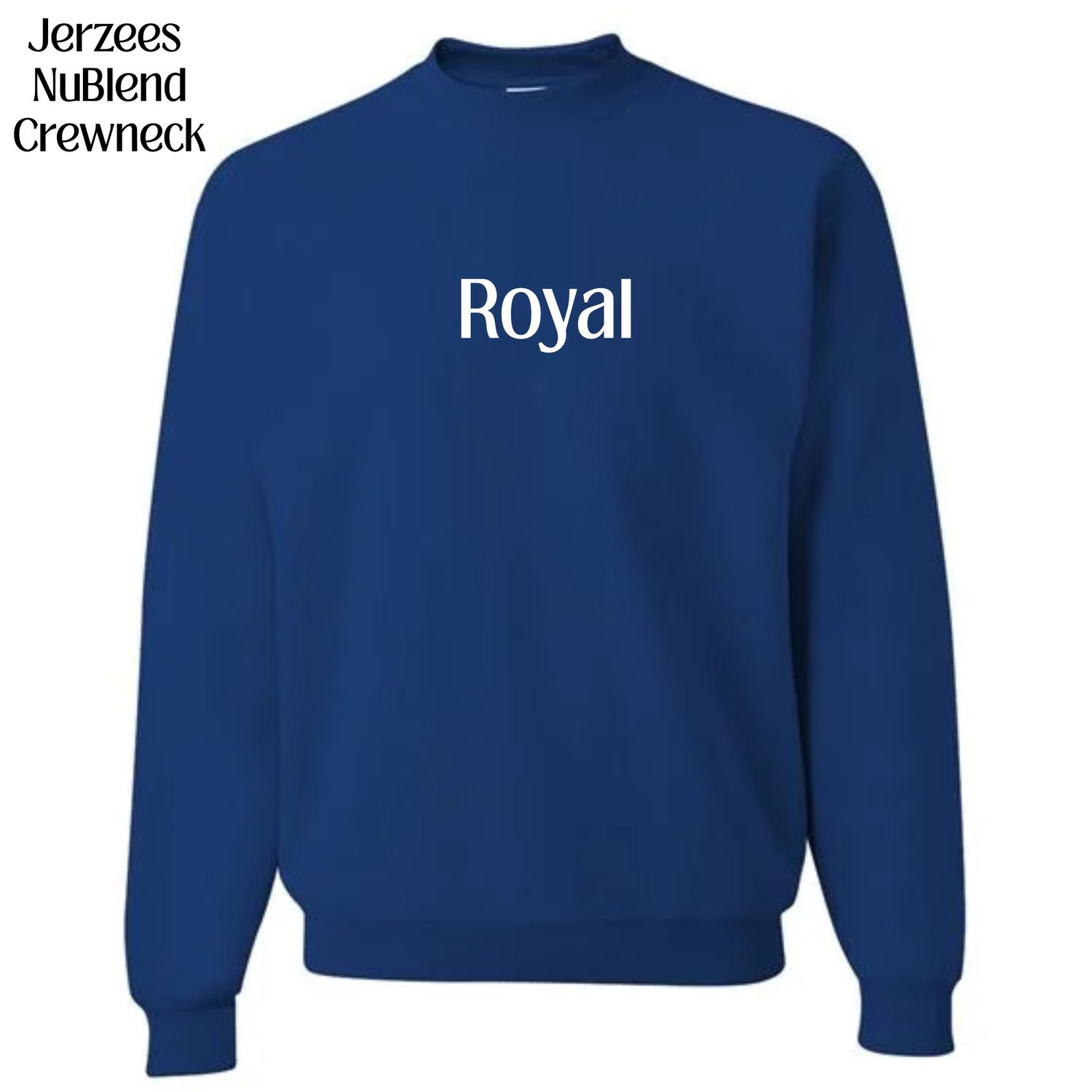 All Crewneck Jerzees NuBlend colors available (subject to change if unavailable from vendors)