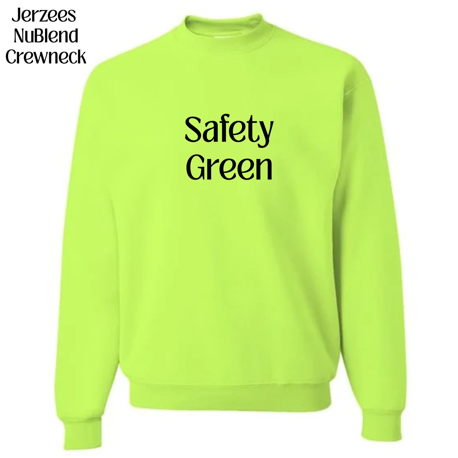 All Crewneck Jerzees NuBlend colors available (subject to change if unavailable from vendors)