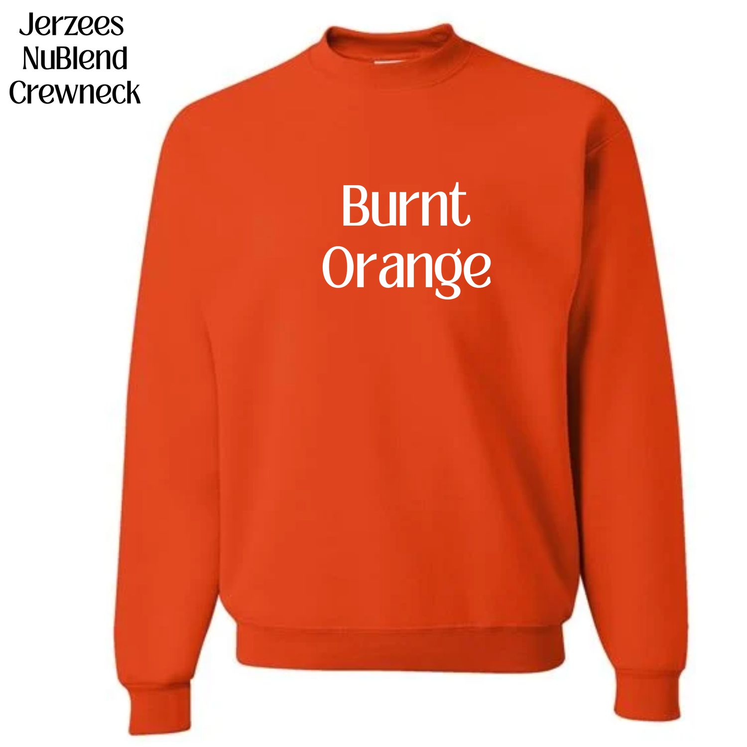 All Crewneck Jerzees NuBlend colors available (subject to change if unavailable from vendors)
