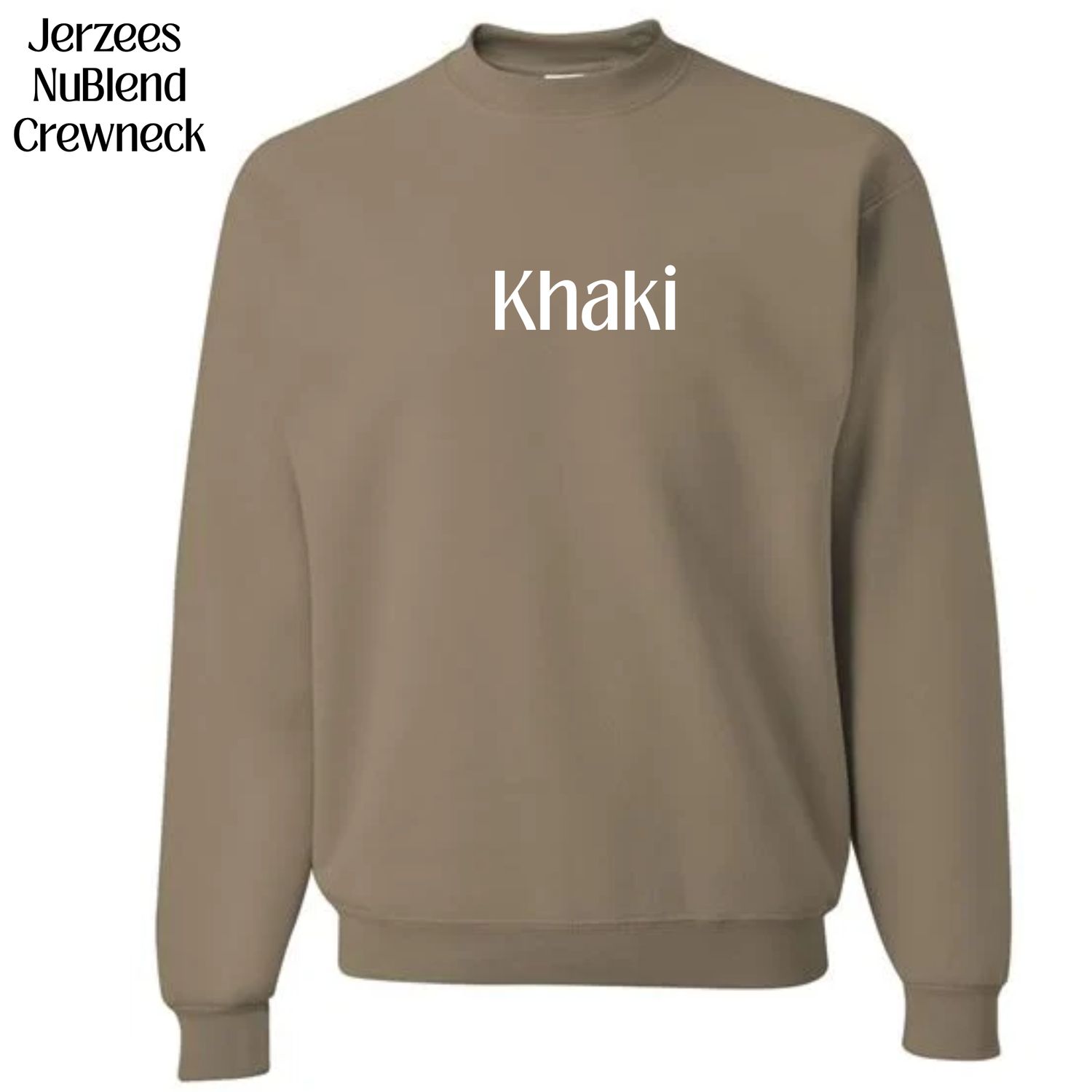 All Crewneck Jerzees NuBlend colors available (subject to change if unavailable from vendors)