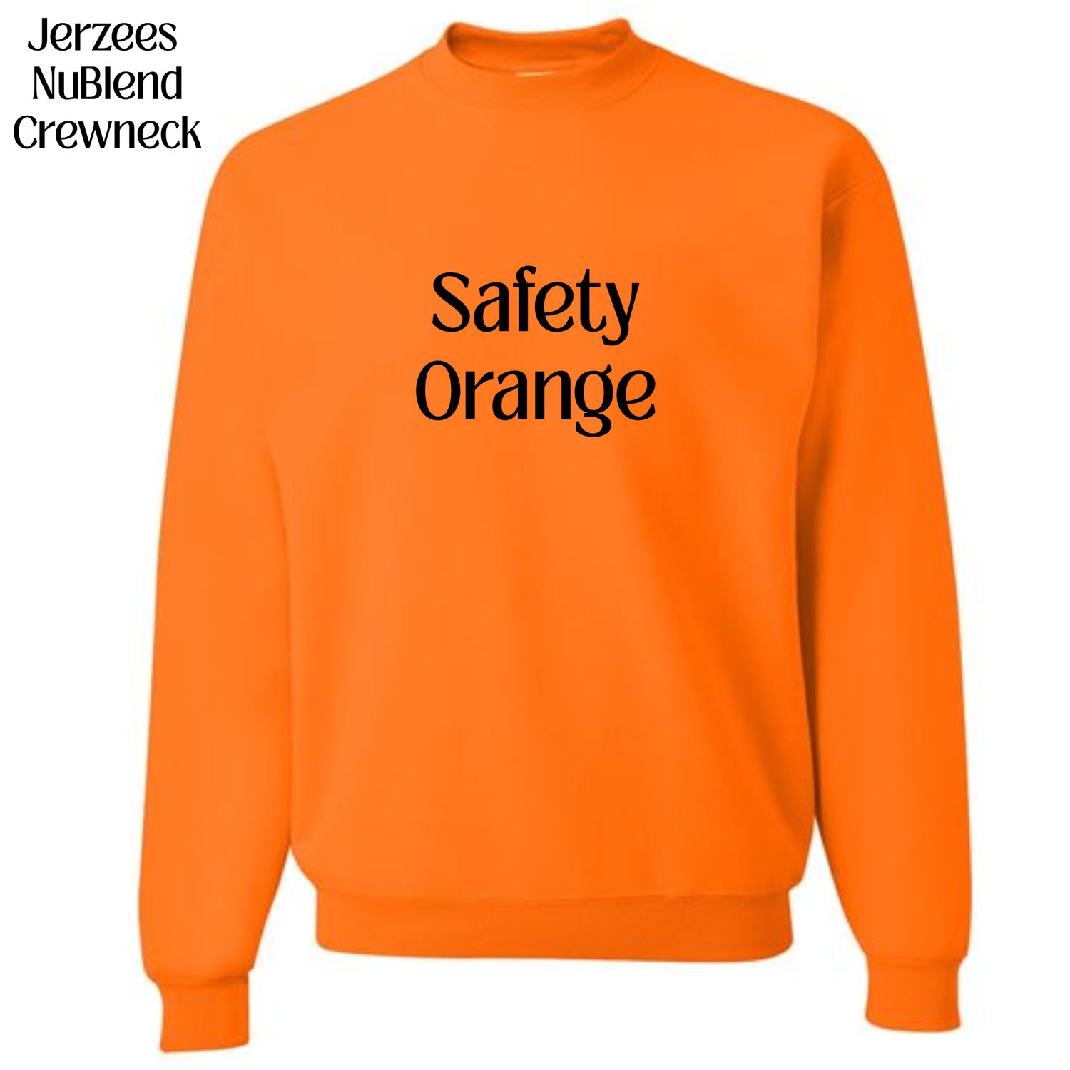 All Crewneck Jerzees NuBlend colors available (subject to change if unavailable from vendors)