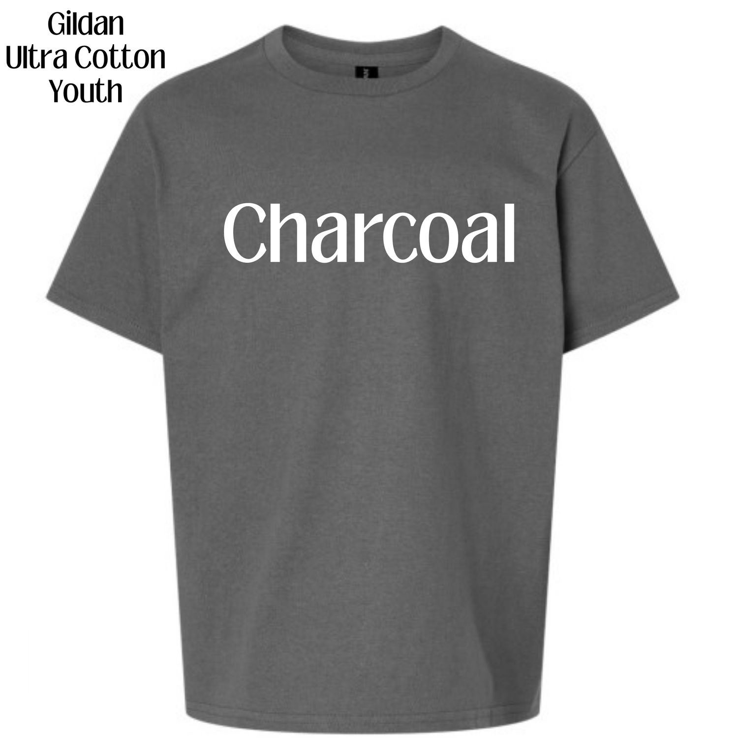 All Gildan Ultra Cotton YOUTH colors available (subject to change if unavailable from vendors)