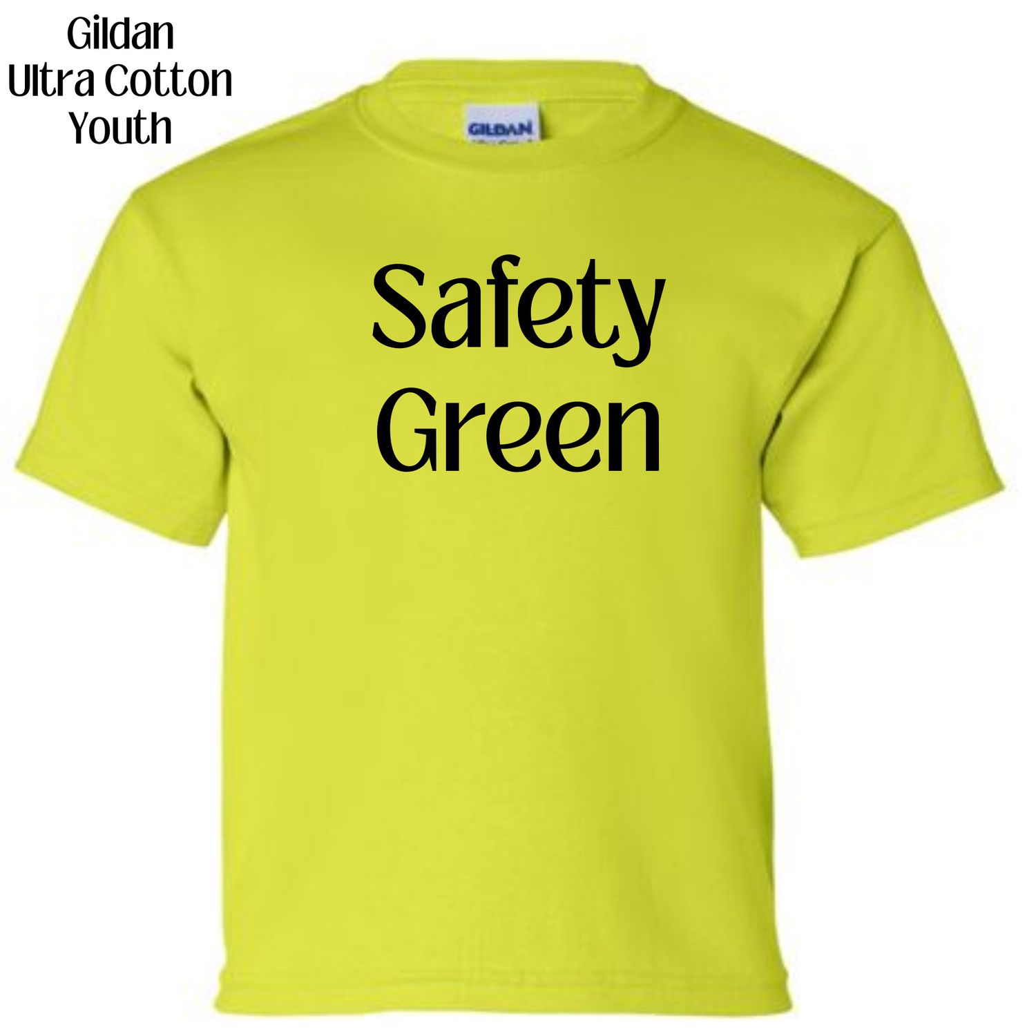 All Gildan Ultra Cotton YOUTH colors available (subject to change if unavailable from vendors)