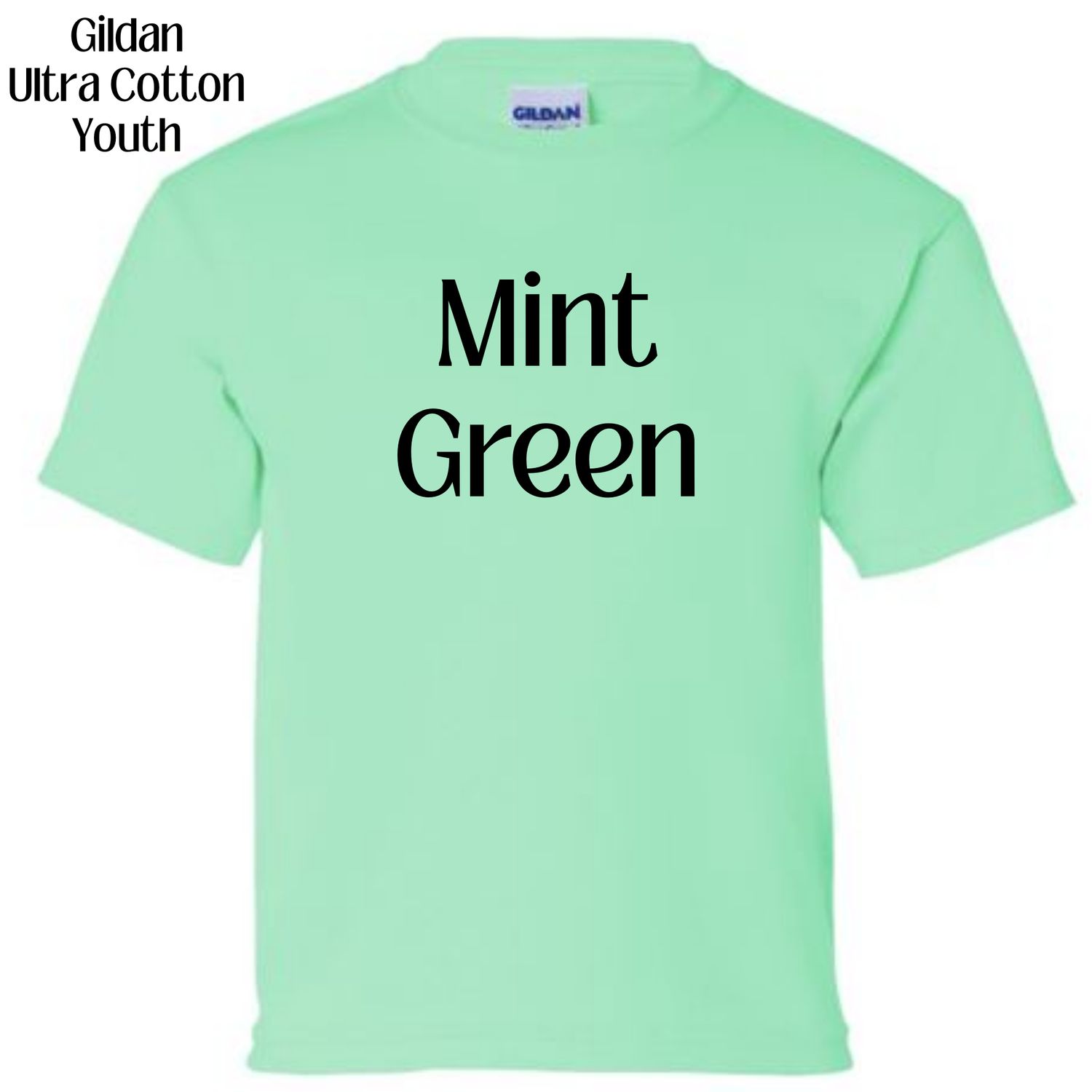 All Gildan Ultra Cotton YOUTH colors available (subject to change if unavailable from vendors)