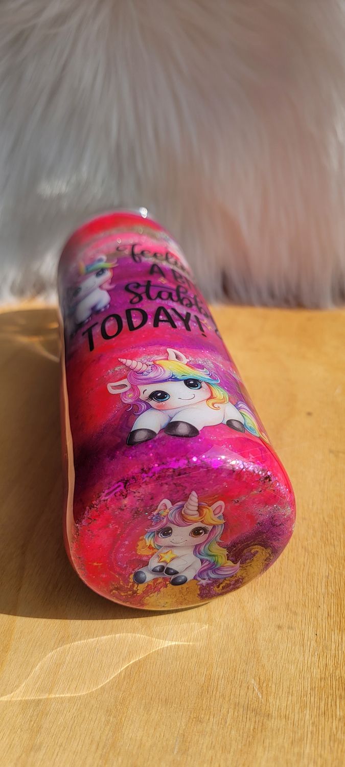 20oz Skinny Unicorn Feeling Stabby Today