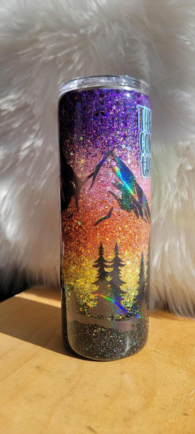20oz The Best View Comes After The Hardest Climb 5 ombre tumbler