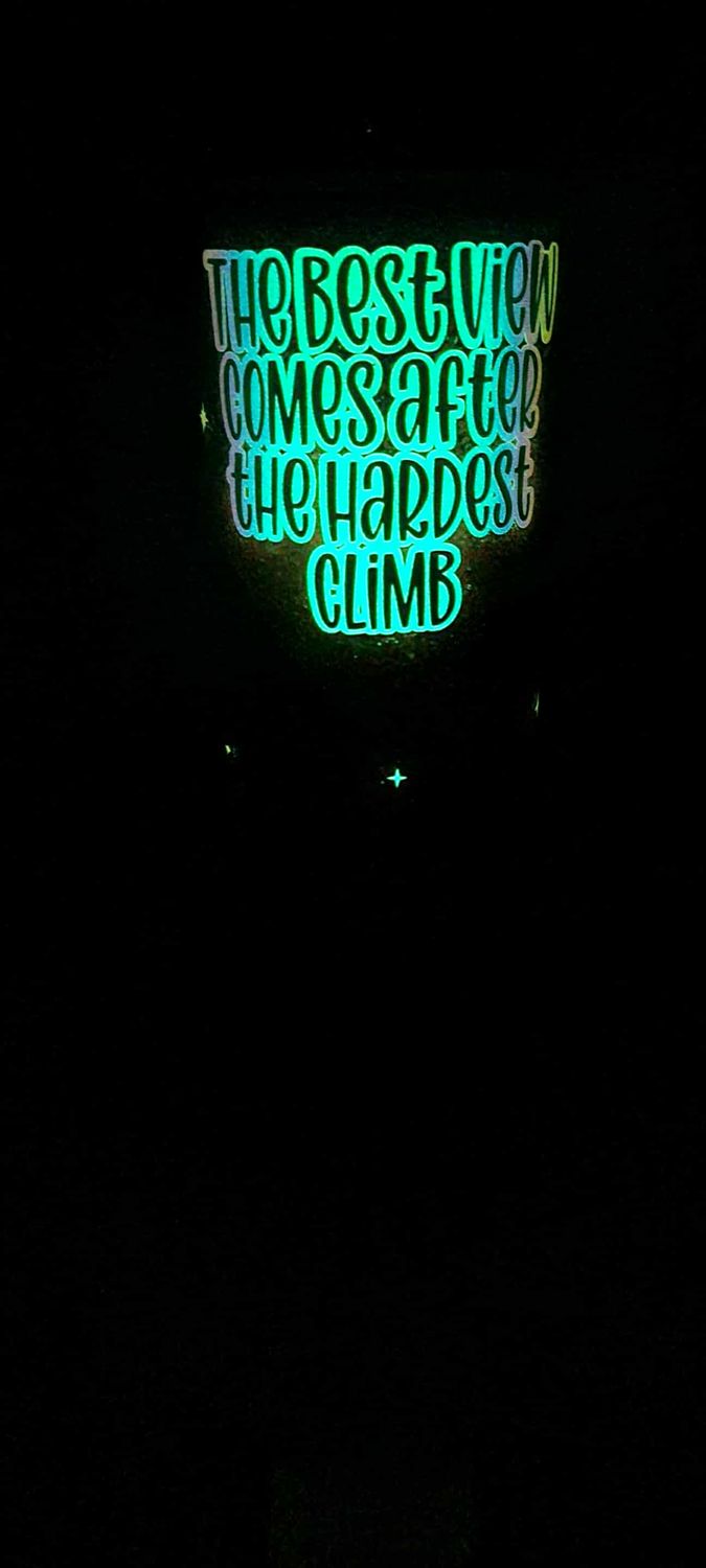 20oz The Best View Comes After The Hardest Climb 5 ombre tumbler