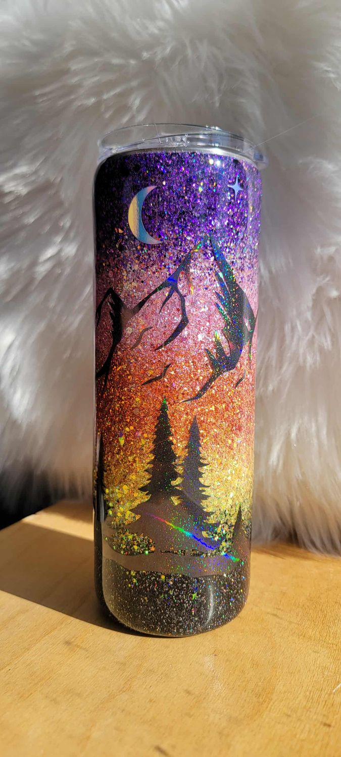 20oz The Best View Comes After The Hardest Climb 5 ombre tumbler