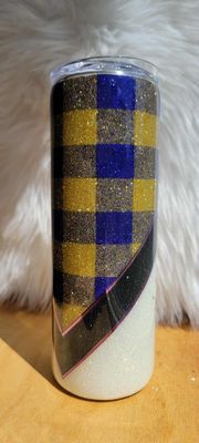 20oz V Split Plaid Touchdown Season