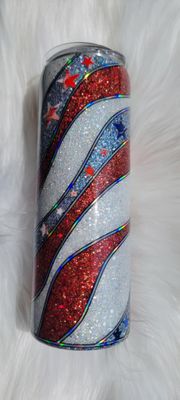 20oz Swirl with Stars of vinyl