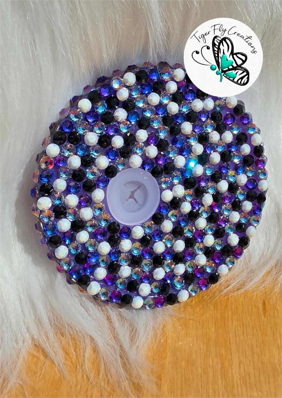 16oz Acrylic Snowglobe with Purple Cateye Effect ~ Bad Bitches Have Bad Days Too