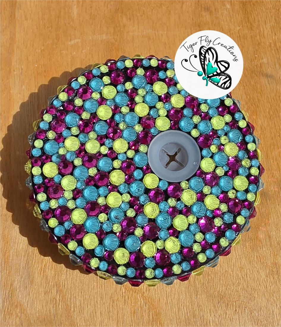 16oz Acrylic Snowglobe with Pink Cateye Effect ~ Rise &amp; Shine Not a morning person