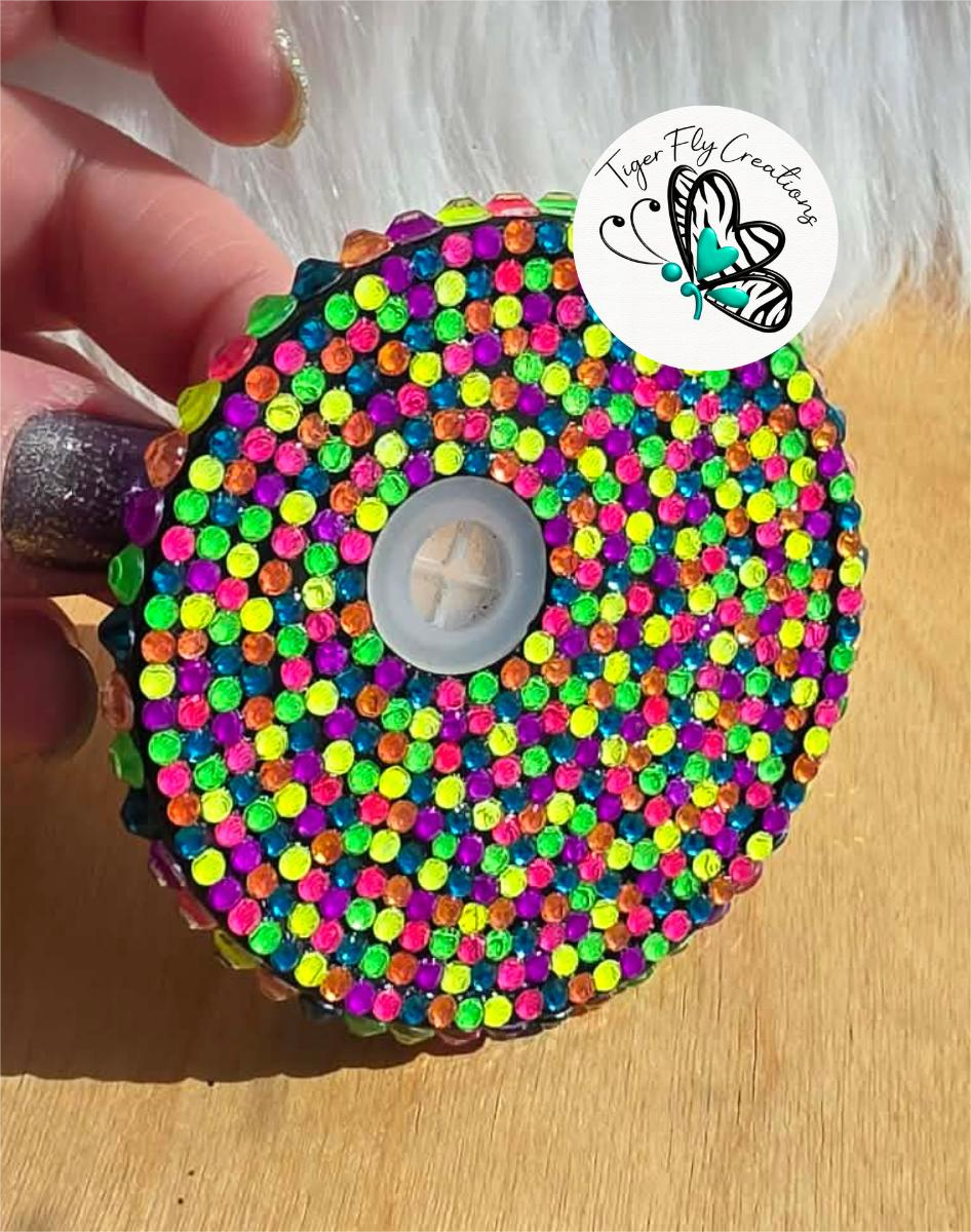 16oz Acrylic Snowglobe with Pink Glitter ~ Eat a Dick