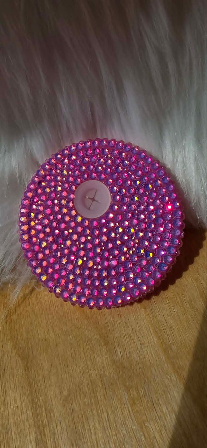 16oz Double Walled Stainless Steel Pink Can with Breast Cancer Awareness Wrap