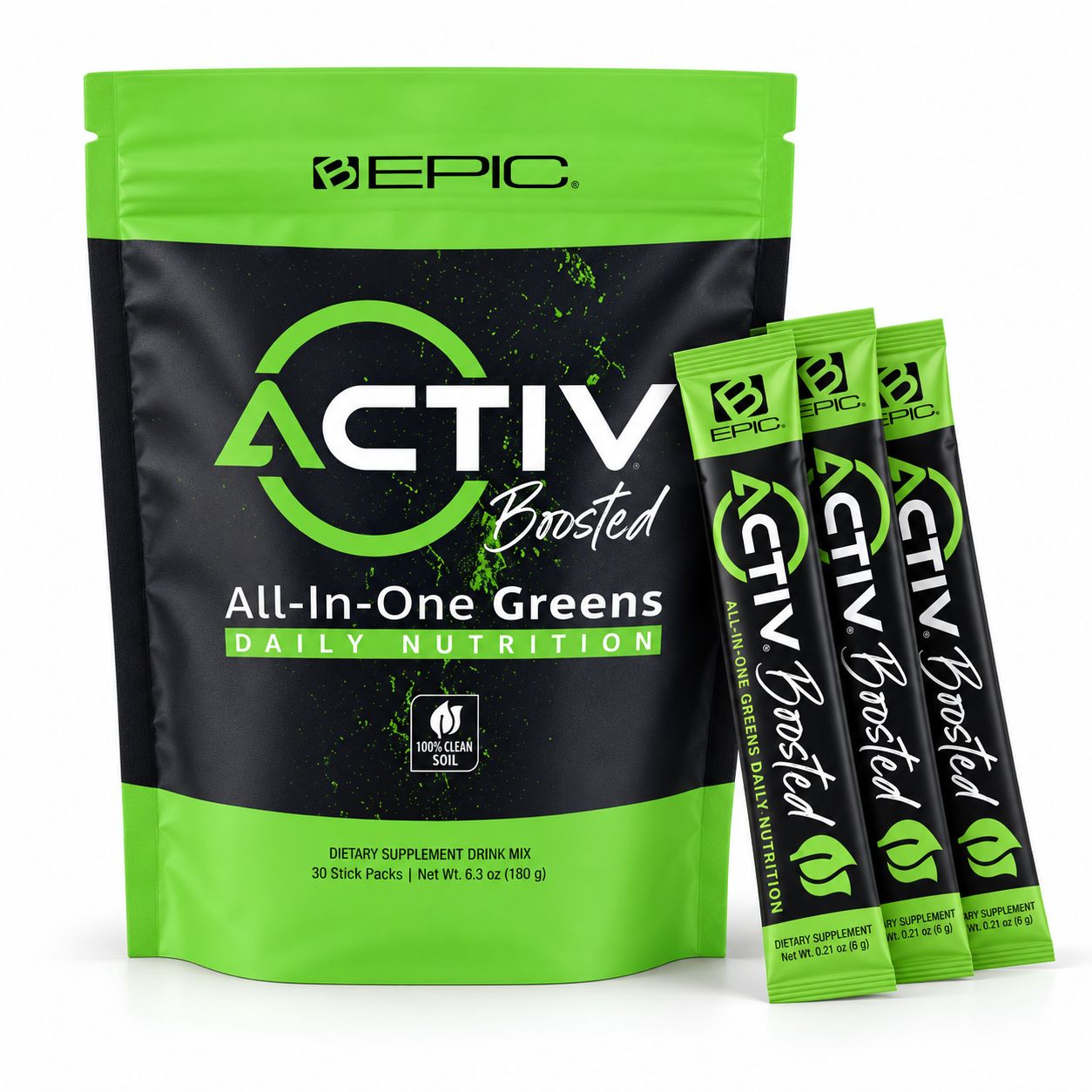 🌿 BEPIC ACTIV GREENS BOOSTED  | All-In-One Green Super Drink