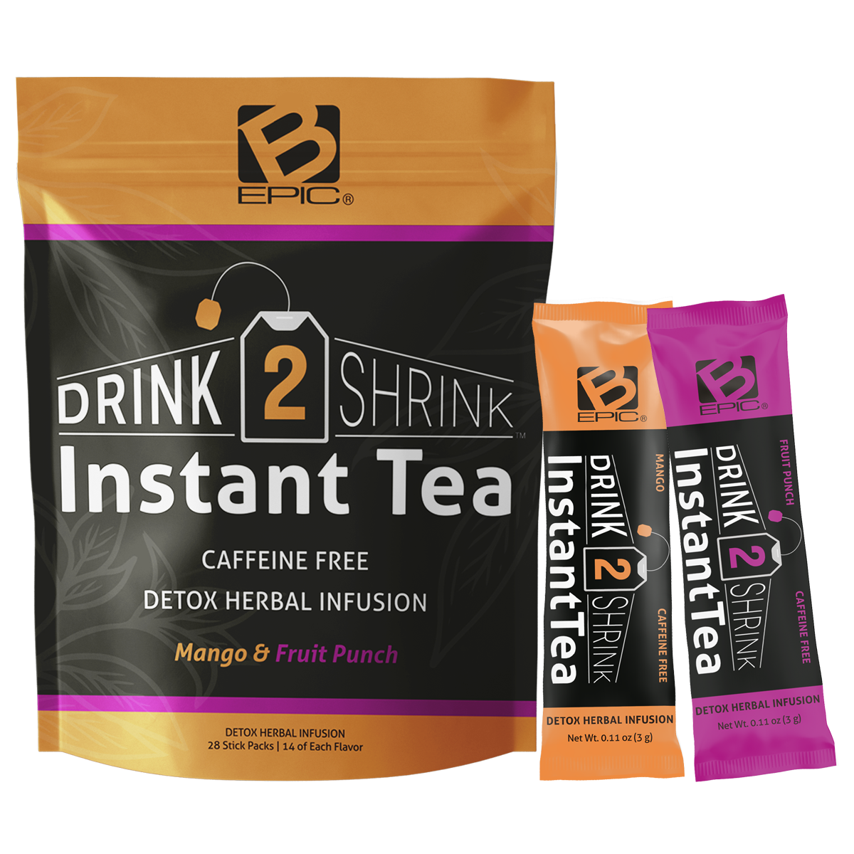🍍 DRINK2SHRINK® INSTANT TEA — NATURAL WEIGHT MANAGEMENT TEA | Choose Your Package