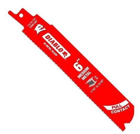 Diablo 6 in. Bi-Metal Recip Blade for Medium Metal Cutting (15 Pack)