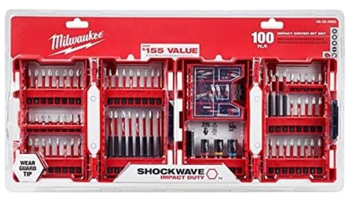 Milwaukee SHOCKWAVE Impact Duty Alloy Steel Drill and Screw Driver Bit Set (100-Piece)