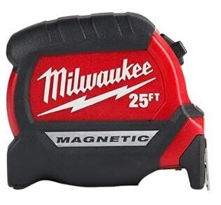 Milwaukee 25ft Compact Wide Blade Magnetic Tape Measure