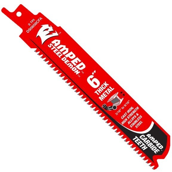 Diablo Steel Demon 6 in. Amped™ Carbide Blades for Thick Metal Cutting