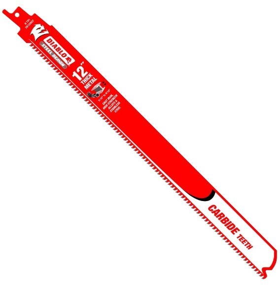 Diablo Steel Demon 12 in. Carbide Recip Blades for Thick Metal Cutting