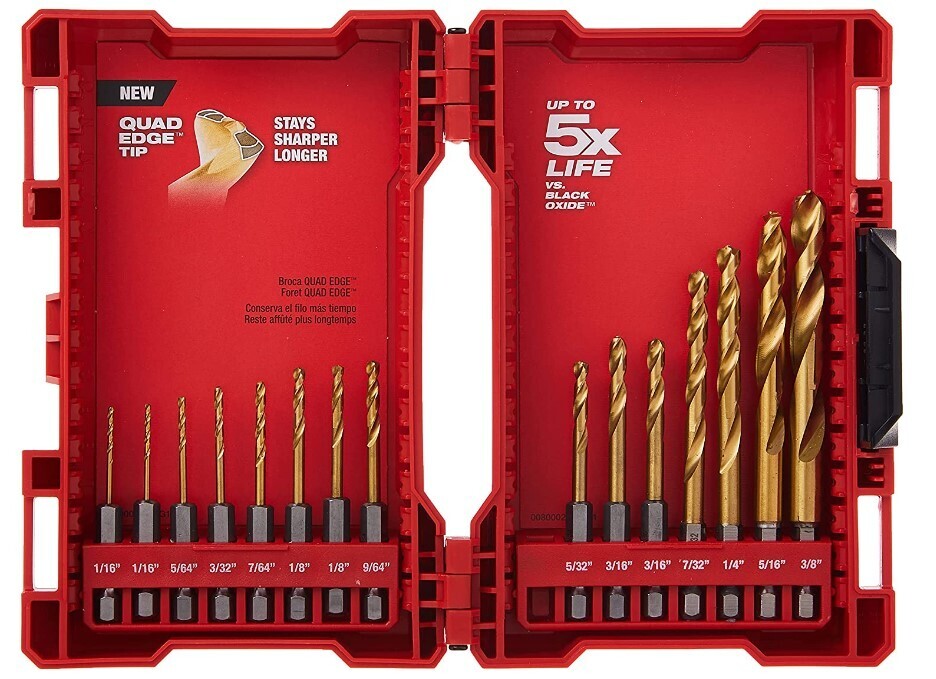 Milwaukee 15 PC Titanium Drill Bit Set