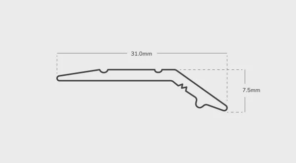 Angle Edge 7mm 0.9m Silver