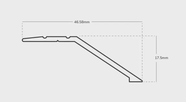 Royale® Angle Edge 15mm 0.9m Silver