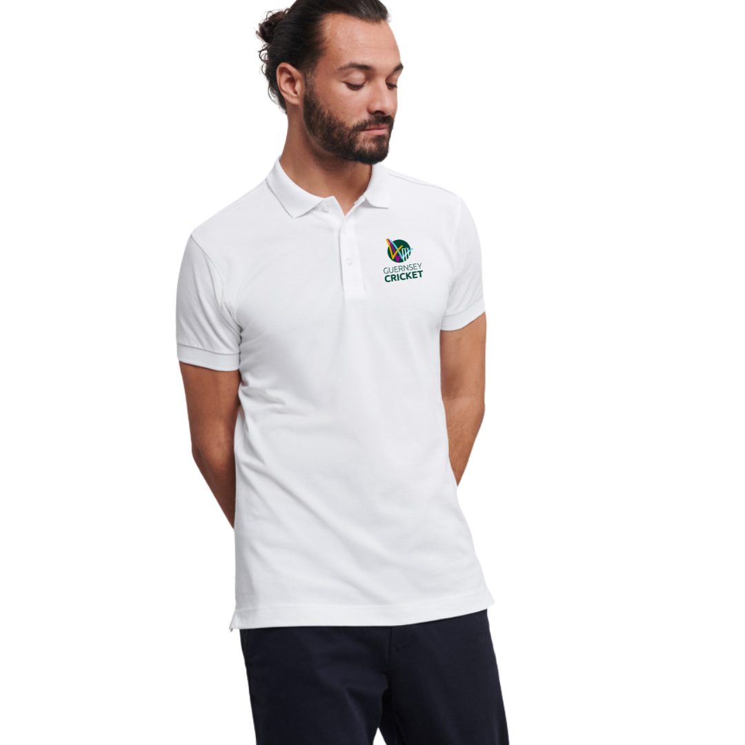 Guernsey Cricket Polo (White)