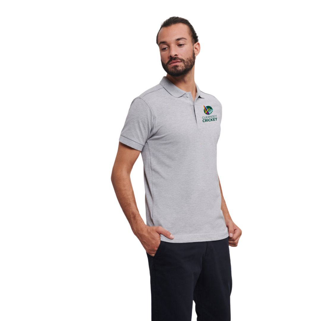 Guernsey Cricket Polo (Light Grey)