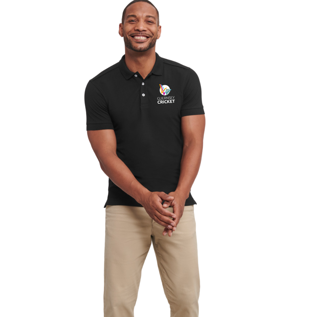 Guernsey Cricket Polo (Black)
