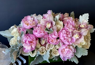 Pastel Love |Flower Design With Roses, Orchids And Peonies