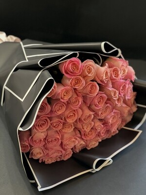 50 Blush Pink Roses Bouquet