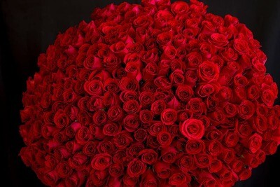 300 Red Roses Hand-Crafted Bouquet