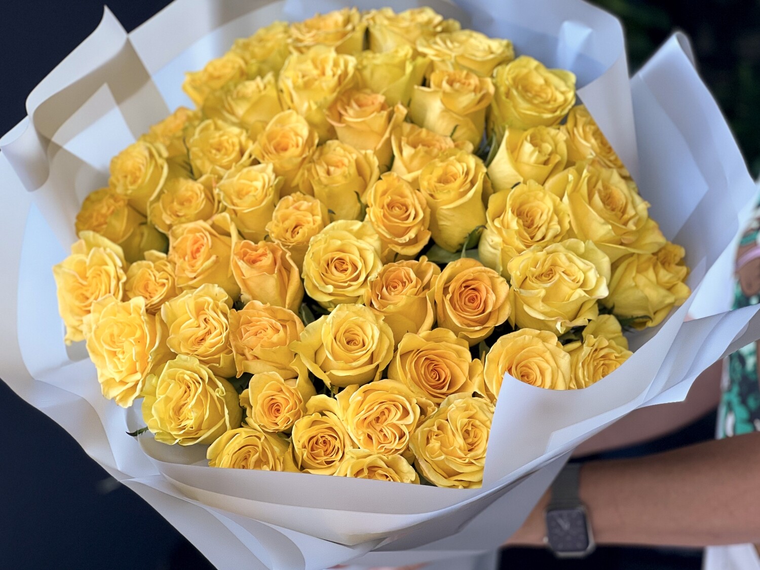 50 Yellow Roses Bouquet
