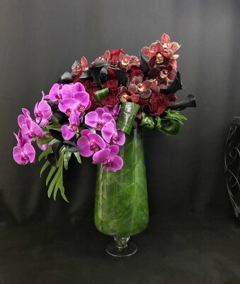 Orchids Fantasia | Orchids Design In Tall Vase