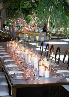 20 TABLE candles Set (up to 8" vases) - RENTAL