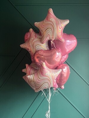 Dozen Assorted Balloons in pink colors