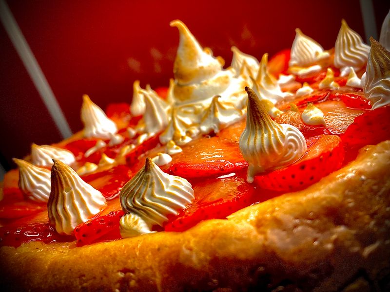 Strawberry-Mango Cheesecake