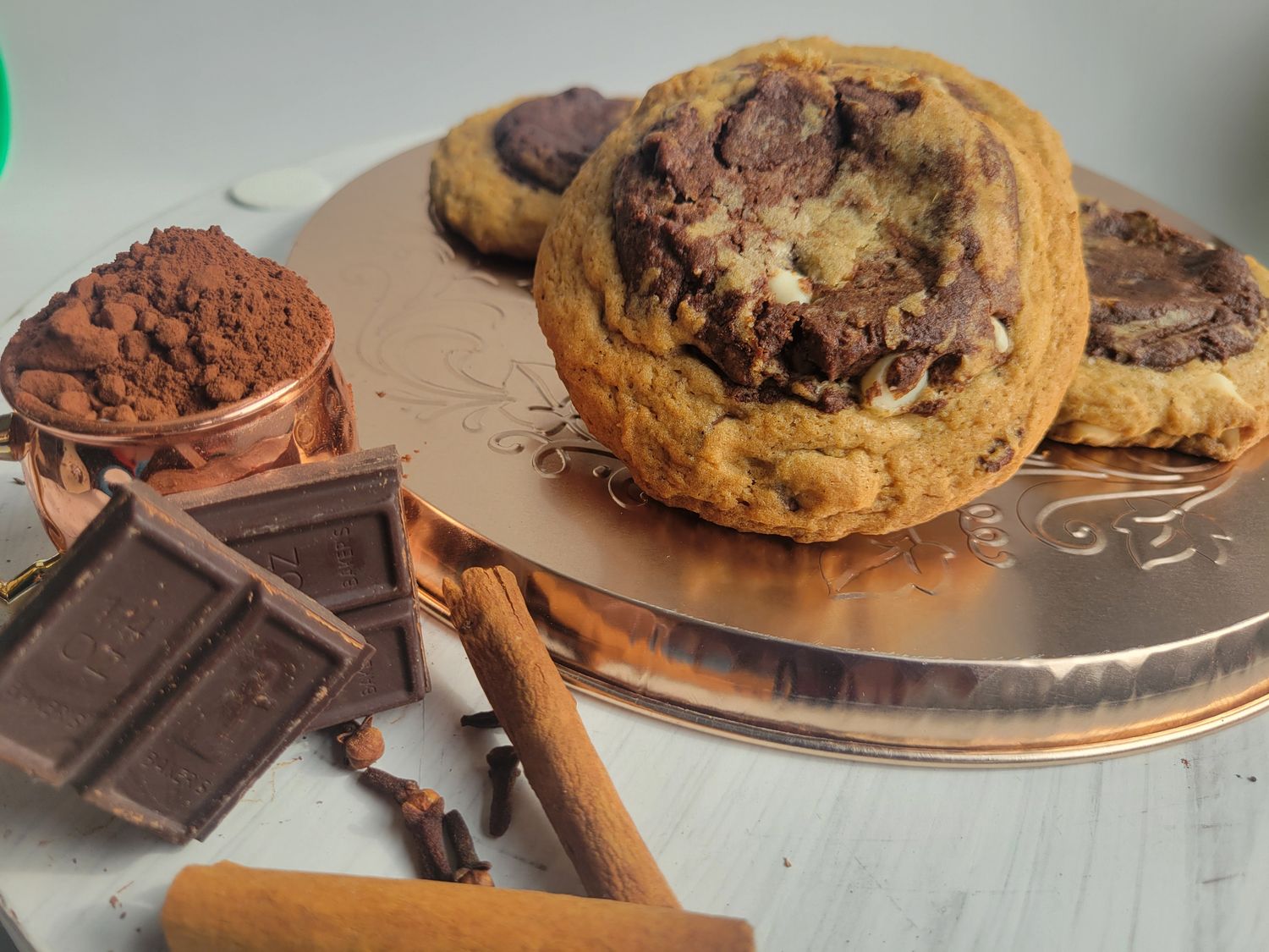 Chai Chocolate Chip Cookie by Taste Therapy Bakery.