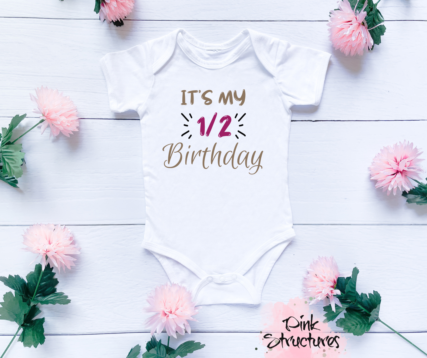 First or Half Birthday Onesie