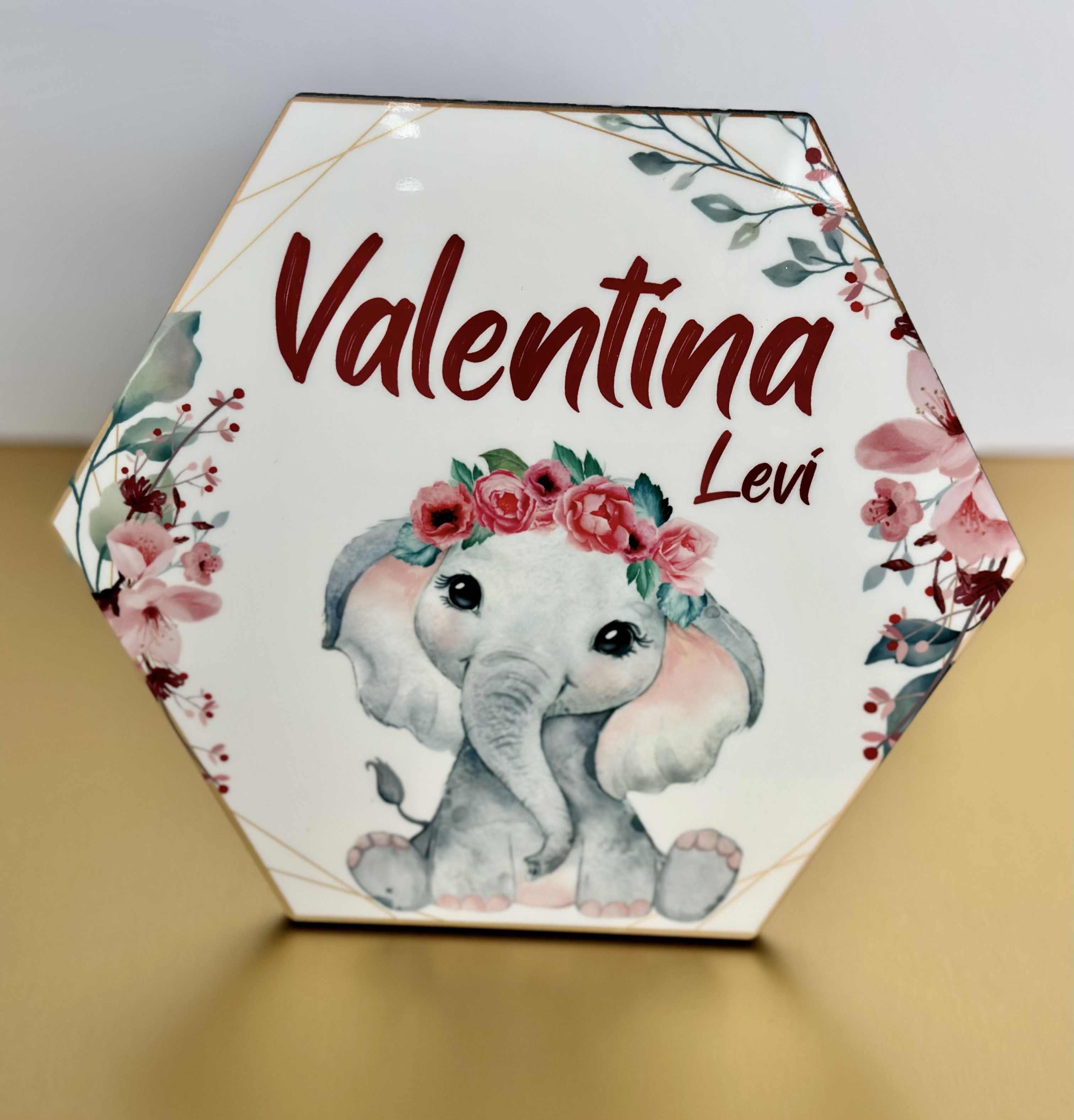 Hexagon Photo with Kickstand