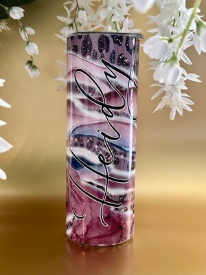 One 20oz Slim Tumbler with Personalized Image