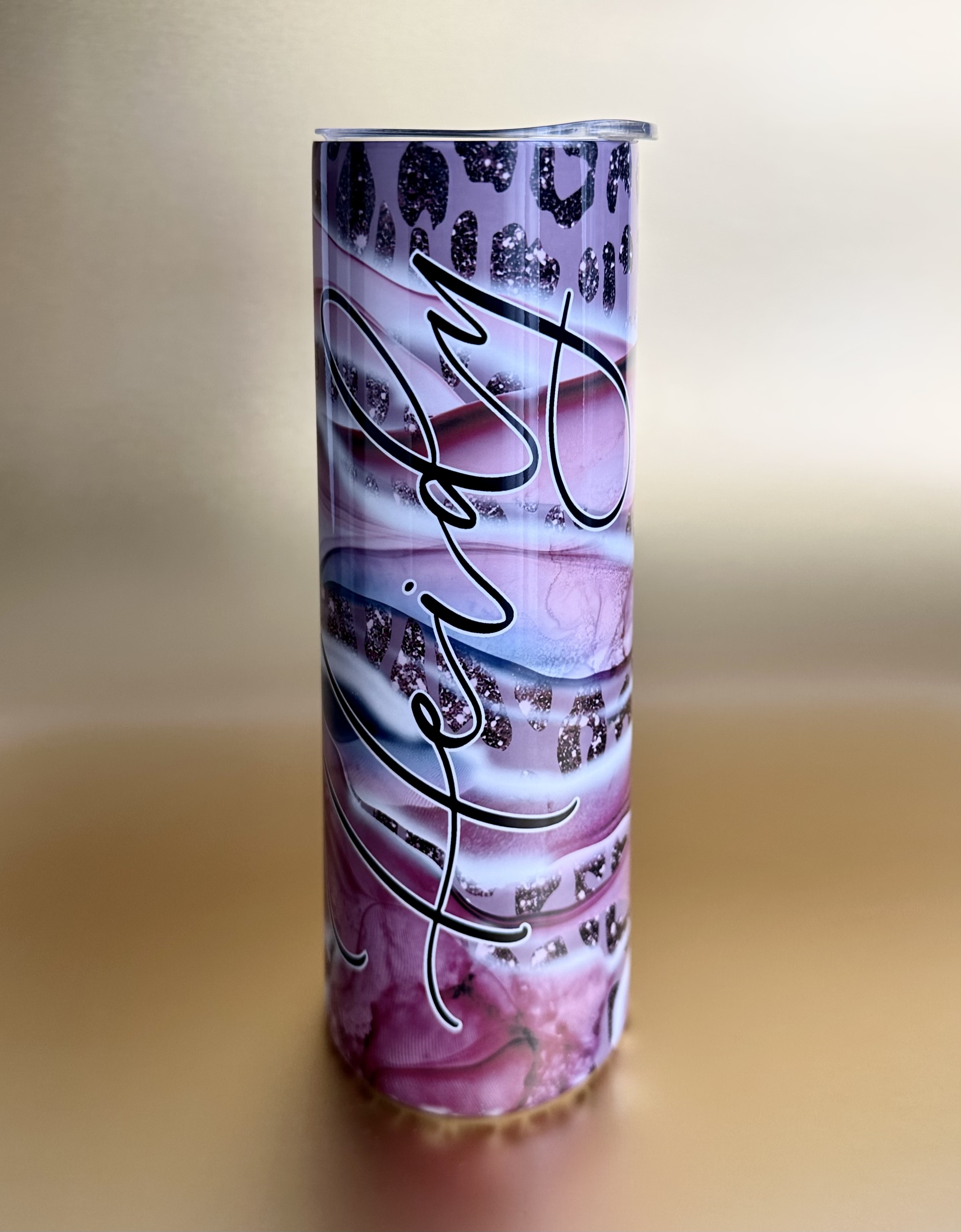 One 20oz Slim Tumbler with Personalized Image