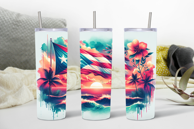Puerto Rico 20oz Slim Tumbler