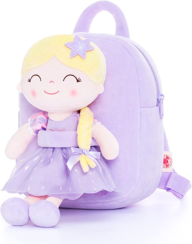 Mochila y Peluche 2 en 1 Princesa Rapunzel
