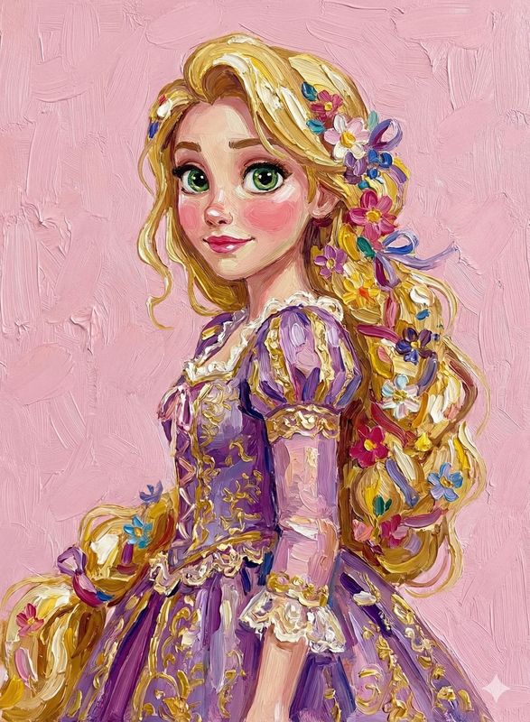 Princess Wall Art 31x25 cm - Colección 6 y 12 Princesas Princess Wall Art 31x25 cm - Colección 6 y 12 Princesas