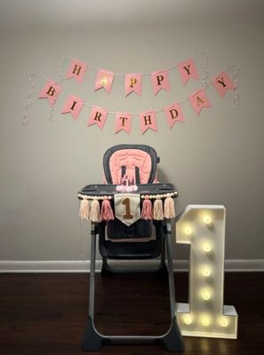 Guirnalda de Cumpleaños #1 Pink