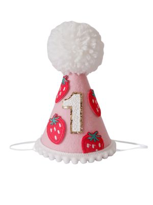 Gorrito de Cumpleaños #1 Strawberry